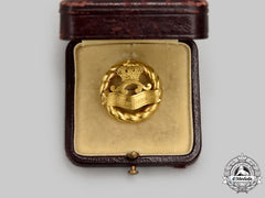 Germany, Imperial. A Queen Augusta Victoria Gratitude Badge In Gold, With Case, By H.j. Wilm