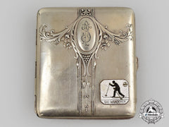 Germany, Third Reich. A 1936 Winter Olympics Cigarette Case