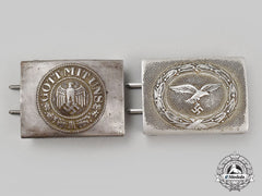 Germany, Wehrmacht. A Pair Of Enlisted Personnel Belt Buckles