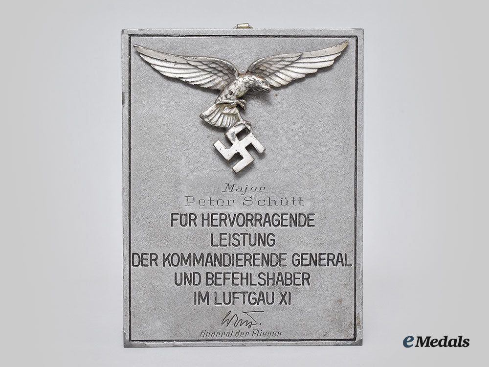 germany,_luftwaffe._an_honour_shield_of_luftgau_xi_to_major_peter_schütt_l22_mnc7589_818_1