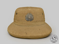 China, Republic. A Rare China-Burma-India Theatre Flying Tigers Avg Officer's "Bombay Bowler" Pith Helmet