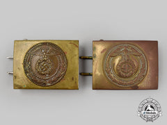 Germany, Sa. A Pair Of Belt Buckles