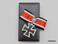 Germany, Federal Republic. A Knight’s Cross Of The Iron Cross, With Oak Leaves And Case, 1957 Version In Silver