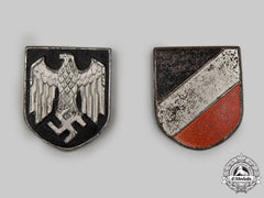 Germany, Heer. A Set Of Pith Helmet Insignia