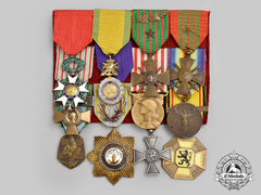 France, Republic. A First And Second War Medal Bar With Twelve Decorations