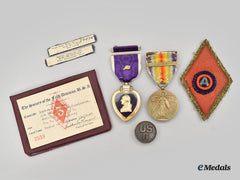 United States. A First War Purple Heart Group, To Benton R. Chism, 11Th Regiment, 5Th Infantry Division