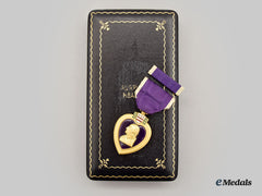 United States. A Korean War Purple Heart, To Private Johnny B. Lee, Infantry, 1St Cavalry Division, Wia