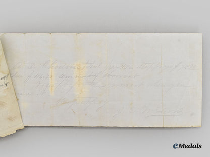 united_states._a_pre_civil_war_treasurer_of_the_state_of_texas_treasury_warrant1860,_named_to_a.d._chadoin,_signed_by_major_clement_read_johns_l22_mnc8201_122_1