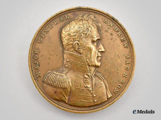 united_states._a_major_general_andrew_jackson_at_the_battle_of_new_orleans,_war_of1812_table_medal1824_l22_mnc8223_127