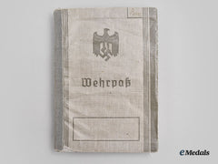 Germany, Wehrmacht. A Wehrpaß To Obergefreiter Martin Schwarz, Transport/Supply Service