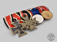 Germany, Wehrmacht. A Medal Bar For Eastern Front Service, With Matching Ribbon Bar