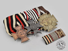Germany. A Medal Bar For First World War And Nsdap Service, With Matching Ribbon Bar