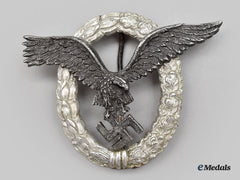 Germany, Luftwaffe. A Pilot’s Badge, Aluminum Version By C.e. Juncker
