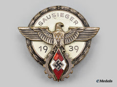 Germany, Hj. A 1939 National Trade Competition Victor’s Badge, Silver Grade, By Gustav Brehmer
