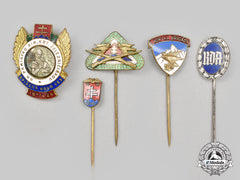Slovakia, Republic. A Lot Of Five Badges & Stickpins