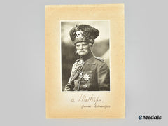 Germany, Imperial. A Signed Portrait Of Field Marshal August Von Mackensen