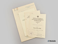 Germany, Heer. A Lot Of Award Documents And Paperwork To Hauptmann Herbert Böhm