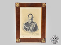 Germany, Imperial. A Signed And Framed Portrait Of Kaiser Wilhelm Ii