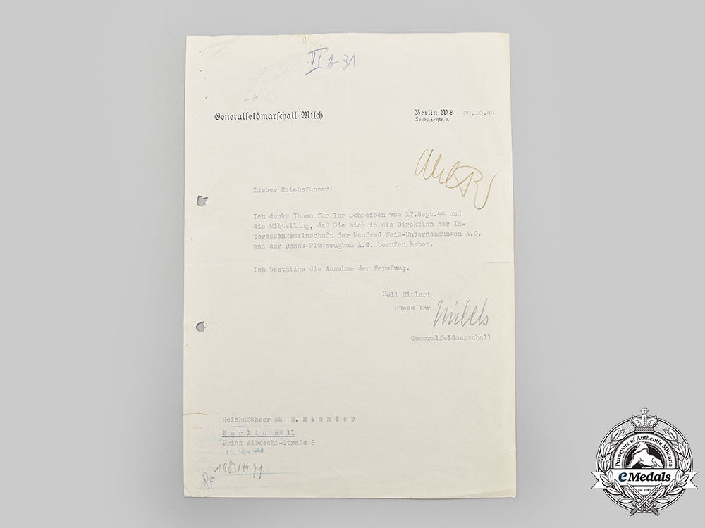 germany,_luftwaffe._a_signed_letter_from_generalfeldmarschall_erhard_milch_to_reichsführer-_ss_heinrich_himmler_l22_mnc8501_254_1_1