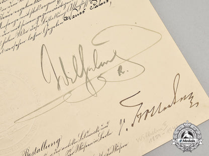 germany,_imperial._a_promotion_document_signed_by_kaiser_wilhelm_ii_l22_mnc8515_190