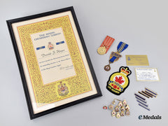 Canada, Commonwealth. A Cfd & Royal Canadian Legion Group, To Corporal/Rcl President Donald James Heyes Cd