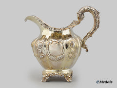 United Kingdom. An Early Victorian Silver Creamer Jug, By Wakefield, 1838