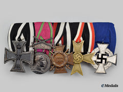 Germany. A Saxe-Ernestine Medal Bar For First And Second World War Service