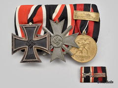 Germany, Wehrmacht. A Medal Bar For A Second World War Combatant, By Stempel Reich, With Ribbon Bar