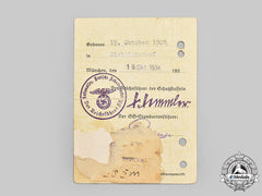 Germany, Ss. An Identification Card To Ss-Mann Paul Kaminski