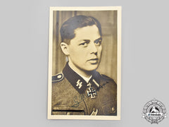Germany, Ss. A Signed Postcard Of Ss-Untersturmführer Gerardus Mooyman, Dutch Volunteer And Knight’s Cross Recipient