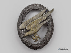 Germany, Luftwaffe. A Fallschirmjäger Badge, With Field-Converted Lugs, By F.w. Assmann & Söhne
