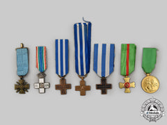 France, Iii Republic; Italy, Kingdom, Republic. A Lot Of Seven Miniature Awards