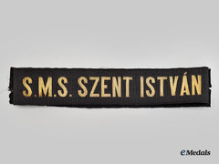 Austria-Hungary, Empire. An Sms Szent István Cap Tally Ribbon