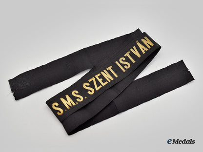 austria-_hungary,_empire._an_sms_szent_istván_cap_tally_ribbon_l22_mnc8783_352_1