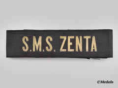 Austria-Hungary, Empire. An Sms Zenta Cap Tally Ribbon