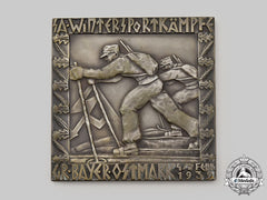 Germany, Sa. A 1939 Sa-Gruppe Bayerische Ostmark Winter Sports Games Commemorative Plaque