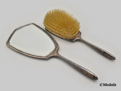 United Kingdom. A Set Of Silver Vanity Set, By Charles S. Green & Co, 1928