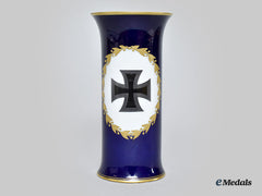 Germany, Imperial. A First War Period Iron Cross Motif Vase, By Rosenthal