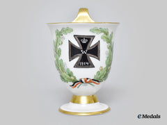 Germany, Imperial. A First War Iron Cross Porcelain Teacup