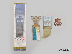 Germany, Third Reich. A Mixed Lot Of Olympic Badges