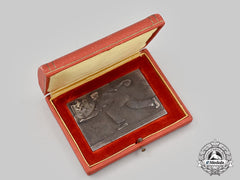 Germany, Third Reich. A 1942 German-Croatian Bowling Tournament Table Medal, With Case, By B.h. Meyer