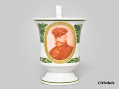 Germany, Imperial. A Hindenburg Portrait Teacup, By Kpm