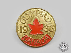 Canada, Dominion. A 1936 Olympic Games Participant’s Badge