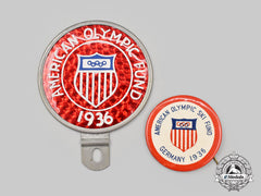 United States. A Set Of 1936 American Olympic Fund Insignia