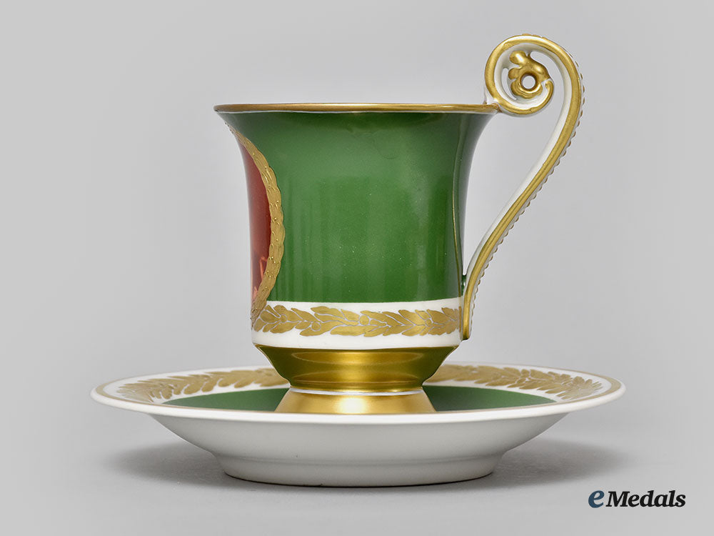 germany,_imperial._a_green_glazed_teacup_set_with_kaiser_wilhelm_ii_portrait,_by_kpm_l22_mnc9251_337_1