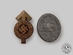 Germany, Third Reich. A Pair Of Badges