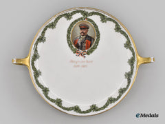 Germany, Imperial. A Porcelain Plate With Hindenburg Portrait, By Hutschenreuther Selb, 1915