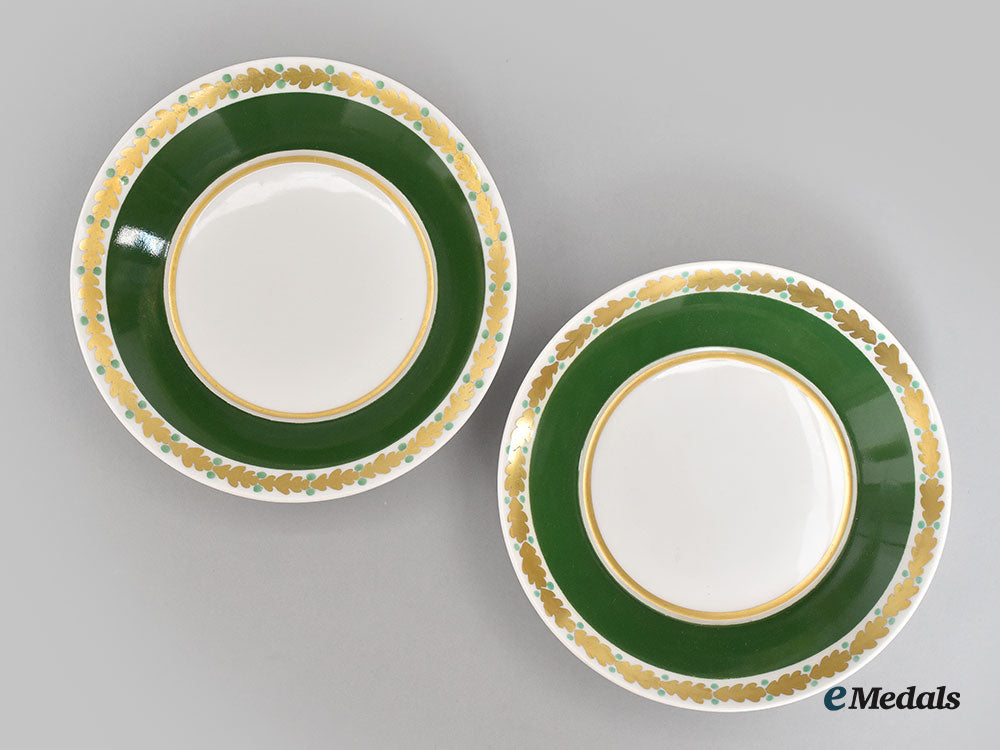 germany,_imperial._two_green_porcelain_saucers,_by_kpm_l22_mnc9378_616_1