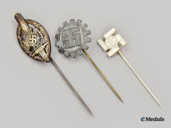 Germany, Third Reich. A Mixed Lot Of Stick Pin Miniatures