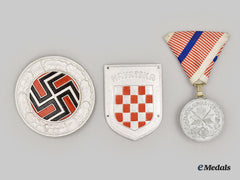 Croatia, Independent State. A Lot Of Croatian Axis Collaborator Insignia